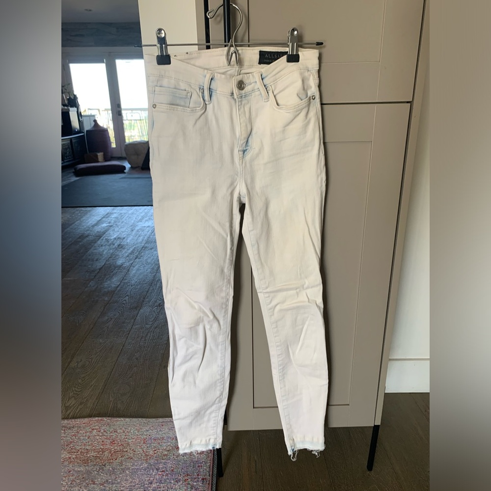 All Saints White Denim sz 26